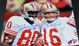 JOE MONTANA & JERRY RICE SIGNED SAN FRANCISCO 49ERS 16x20 PHOTO BECKETT