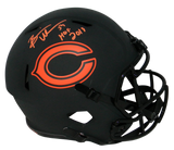 BRIAN URLACHER SIGNED CHICAGO BEARS ECLIPSE FULL SIZE HELMET BECKETT W/ HOF 2018