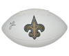 MARSHON LATTIMORE SIGNED AUTOGRAPHED NEW ORLEANS SAINTS WHITE LOGO FOOTBALL JSA