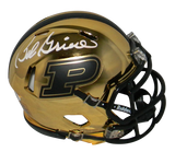 BOB GRIESE AUTOGRAPHED SIGNED PURDUE BOILERMAKERS CHROME MINI HELMET JSA