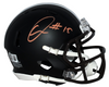QUINSHON JUDKINS SIGNED CLEVELAND BROWNS FLAT BLACK SPEED MINI HELMET BECKETT