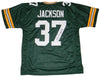 JOSH JACKSON AUTOGRAPHED GREEN BAY PACKERS #37 GREEN JERSEY JSA