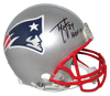 TY LAW SIGNED NEW ENGLAND PATRIOTS FULL SIZE PROLINE HELMET BECKETT W/ HOF 19