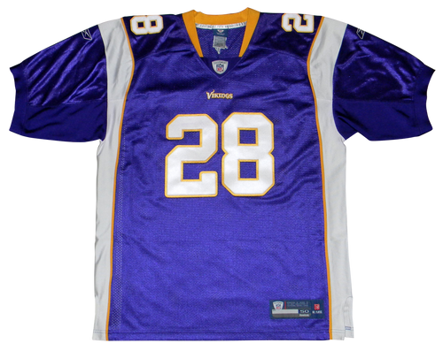 ADRIAN PETERSON SIGNED MINNESOTA VIKINGS #28 AUTHENTIC REEBOK JERSEY FANATICS