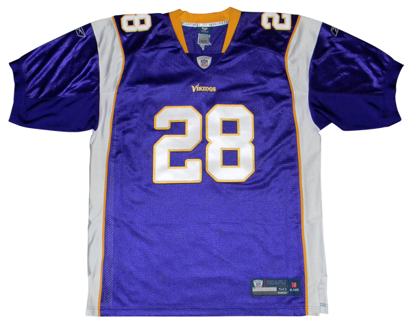 ADRIAN PETERSON SIGNED MINNESOTA VIKINGS #28 AUTHENTIC REEBOK JERSEY FANATICS