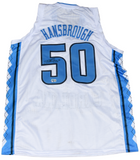 TYLER HANSBROUGH SIGNED NORTH CAROLINA TAR HEELS #50 WHITE JERSEY BECKETT