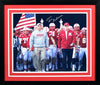 TOM OSBORNE AUTOGRAPHED NEBRASKA CORNHUSKERS 16x20 FRAMED PHOTO COA