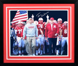 TOM OSBORNE AUTOGRAPHED NEBRASKA CORNHUSKERS 16x20 FRAMED PHOTO COA