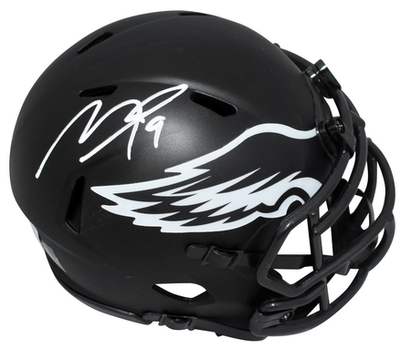 ROQUAN SMITH SIGNED BALTIMORE RAVENS 2026 BLACK SPEED MINI HELMET BECKETT