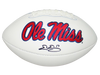 EVAN ENGRAM AUTOGRAPHED SIGNED OLE MISS MISSISSIPPI REBELS LOGO FOOTBALL JSA