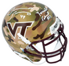 TERRELL & TREMAINE EDMUNDS SIGNED VIRGINIA TECH HOKIES CAMO MINI HELMET BECKETT