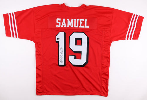 DEEBO SAMUEL AUTOGRAPHED SIGNED SAN FRANCISCO 49ERS #19 RED JERSEY BECKETT