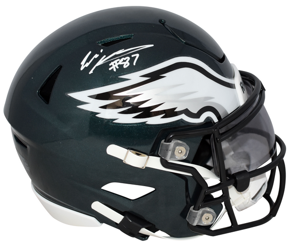 ELI STOWERS SIGNED PHILADELPHIA EAGLES SPEEDFLEX MIDI HELMET BECKETT