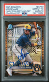 JESUS MADE SIGNED 2025 BOWMAN CHROME 1ST RC REPTILIAN REFRACTOR PSA 10 AUTO 10