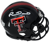 PATRICK MAHOMES AUTOGRAPHED TEXAS TECH RED RAIDERS SPEED MINI HELMET BECKETT