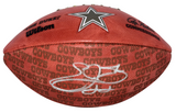 EMMITT SMITH AUTOGRAPHED DALLAS COWBOYS OFFICIAL NFL DUKE WILSON FOOTBALL BAS
