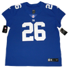 SAQUON BARKLEY SIGNED NEW YORK GIANTS NIKE ELITE AUTHENTIC JERSEY W/ 2018 OROY