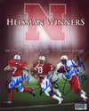 ERIC CROUCH MIKE ROZIER JOHNNY RODGERS SIGNED NEBRASKA CORNHUSKERS 8x10 PHOTO