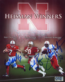 ERIC CROUCH MIKE ROZIER JOHNNY RODGERS SIGNED NEBRASKA CORNHUSKERS 8x10 PHOTO