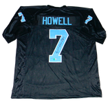 SAM HOWELL AUTOGRAPHED NORTH CAROLINA TAR HEELS #7 BLACK JERSEY BECKETT