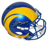 ISAAC BRUCE AUTOGRAPHED LOS ANGELES ST LOUIS RAMS 2020 FULL SIZE SPEED HELMET