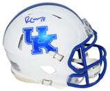 RANDALL COBB SIGNED KENTUCKY WILDCATS WHITE SPEED MINI HELMET JSA