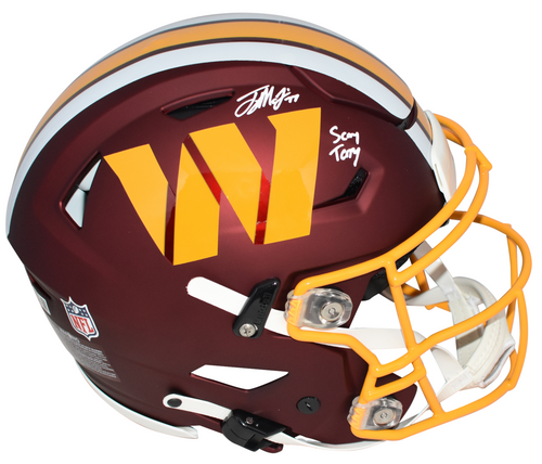 TERRY McLAURIN SIGNED WASHINGTON COMMANDERS AUTHENTIC SPEEDFLEX HELMET W/ SCARY