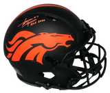STEVE ATWATER SIGNED DENVER BRONCOS ECLIPSE AUTHENTIC SPEED HELMET BECKETT