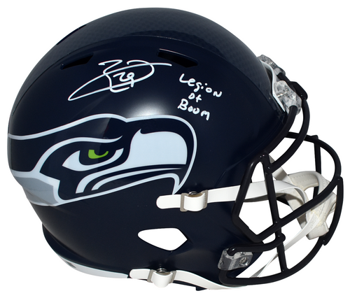 EARL THOMAS SIGNED SEATTLE SEAHAWKS FULL SIZE SPEED HELMET W/ LEGION OF BOOM
