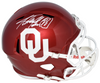 ADRIAN PETERSON SIGNED OKLAHOMA SOONERS FULL SIZE SPEED HELMET BECKETT