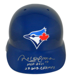 ROBERTO ALOMAR AUTOGRAPHED TORONTO BLUE JAYS FULL SIZE BASEBALL BATTING HELMET