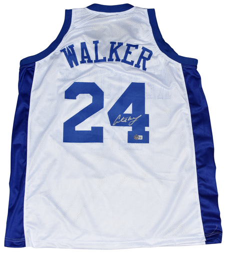 SPUD WEBB SIGNED NORTH CAROLINA NC STATE WOLFPACK #4 BASKETBALL JERSEY JSA
