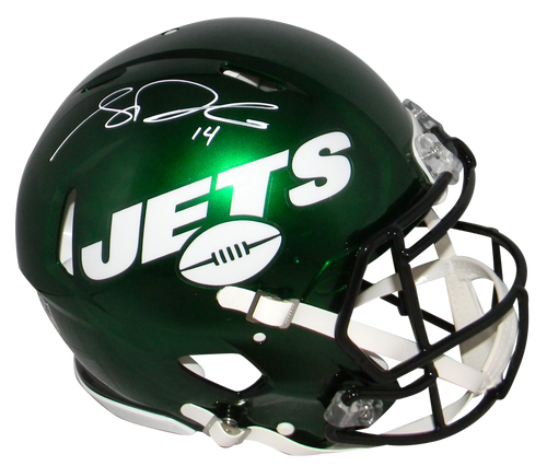SAM DARNOLD SIGNED NEW YORK JETS FULL SIZE AUTHENTIC SPEED HELMET BECKETT