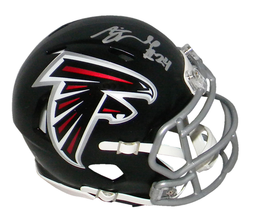 AJ TERRELL SIGNED AUTOGRAPHED ATLANTA FALCONS SPEED MINI HELMET BECKETT
