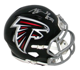 AJ TERRELL SIGNED AUTOGRAPHED ATLANTA FALCONS SPEED MINI HELMET BECKETT