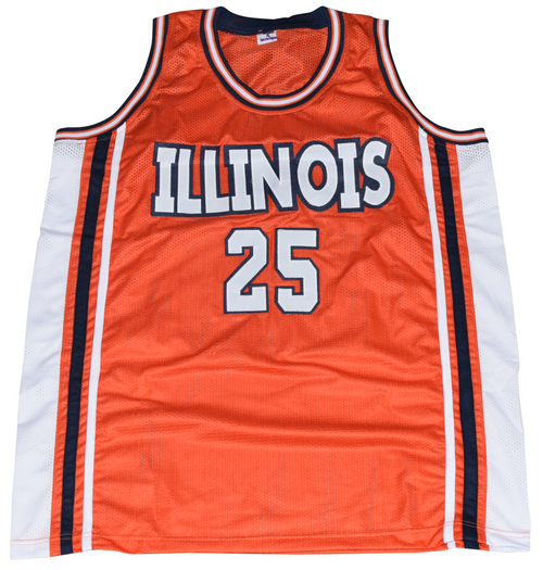 NICK ANDERSON AUTOGRAPHED ILLINOIS ILLINI #25 BASKETBALL JERSEY BECKETT