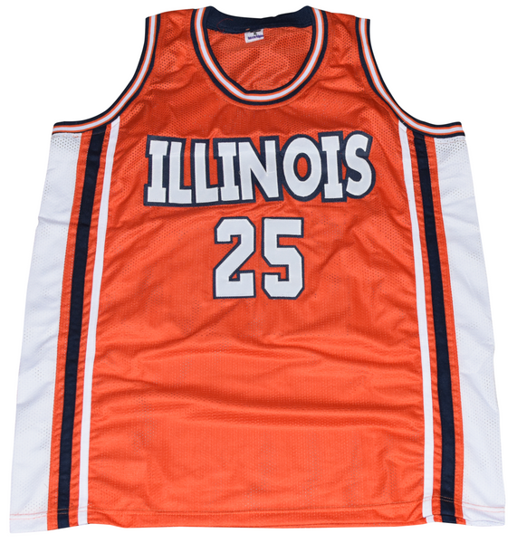 NICK ANDERSON AUTOGRAPHED ILLINOIS ILLINI #25 BASKETBALL JERSEY BECKETT