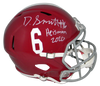 DEVONTA SMITH SIGNED ALABAMA CRIMSON TIDE FULL SIZE SPEED HELMET W/ HEISMAN 2020