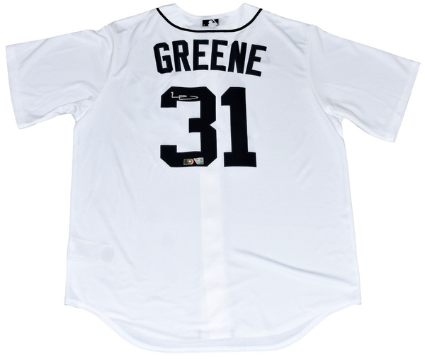 RILEY GREENE AUTOGRAPHED DETROIT TIGERS #31 WHITE NIKE JERSEY FANATICS / MLB