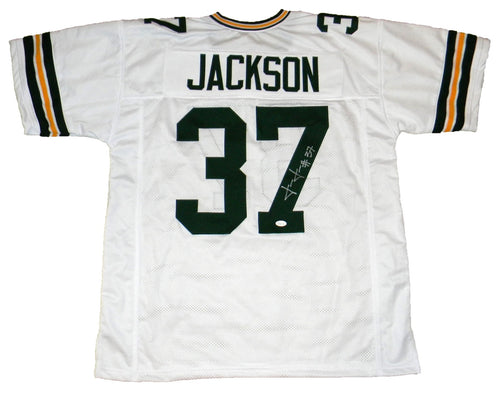 JOSH JACKSON AUTOGRAPHED GREEN BAY PACKERS #37 WHITE JERSEY JSA