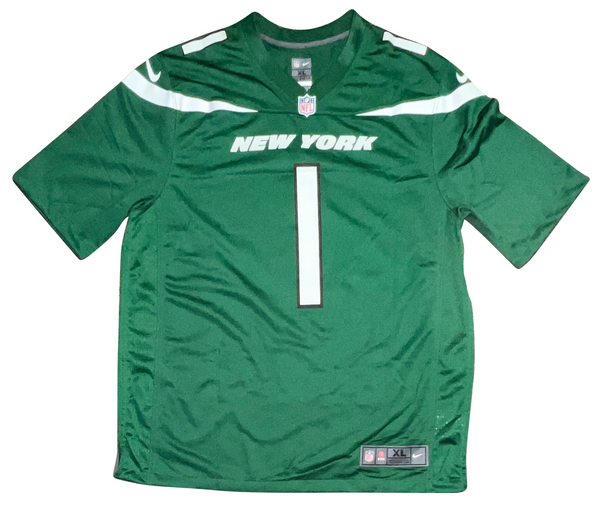 AHMAD SAUCE GARDNER SIGNED AUTOGRAPHED NEW YORK JETS #1 NIKE JERSEY BECKETT