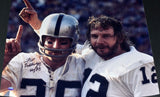 FRED BILETNIKOFF AUTOGRAPHED OAKLAND RAIDERS W/ KEN STABLER 16x20 PHOTO GTSM