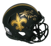 ALVIN KAMARA AUTOGRAPHED NEW ORLEANS SAINTS ECLIPSE SPEED MINI HELMET BECKETT