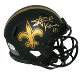 ALVIN KAMARA AUTOGRAPHED NEW ORLEANS SAINTS ECLIPSE SPEED MINI HELMET BECKETT