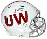 JONATHAN TAYLOR SIGNED WISCONSIN BADGERS FULL SIZE SPEED HELMET BECKETT