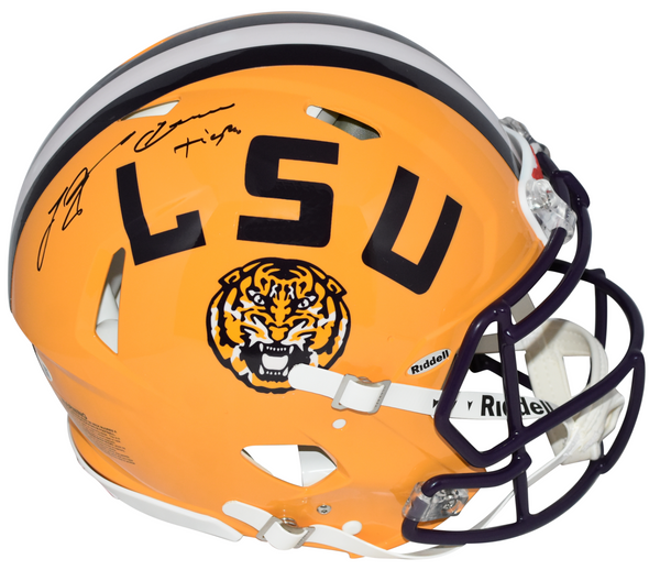 LEONARD FOURNETTE AUTOGRAPHED LSU TIGERS AUTHENTIC SPEED HELMET W/ GEAUX TIGERS