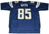 ANTONIO GATES SIGNED SAN DIEGO CHARGERS #85 REEBOK PREMIER JERSEY W/ HOF 25