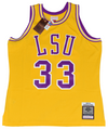 SHAQUILLE O'NEAL AUTOGRAPHED LSU TIGERS #33 MITCHELL & NESS JERSEY BECKETT
