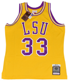 SHAQUILLE O'NEAL AUTOGRAPHED LSU TIGERS #33 MITCHELL & NESS JERSEY BECKETT