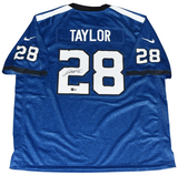 JONATHAN TAYLOR SIGNED INDIANAPOLIS COLTS #28 INDIANA NIGHTS NIKE JERSEY BECKETT
